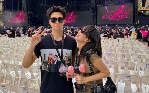 Anh Tú và Diệu Nhi tại concert BLACKPINK Anh Tú và Diệu Nhi tại concert BLACKPINK